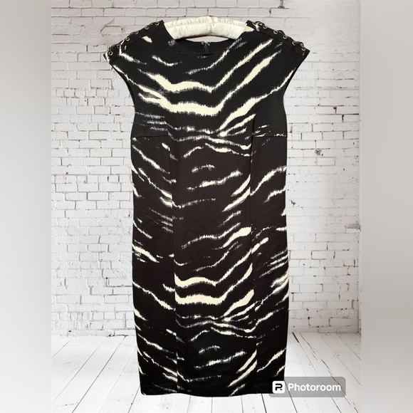 Michael Kors size small zebra print sheath dress - Picture 1 of 10